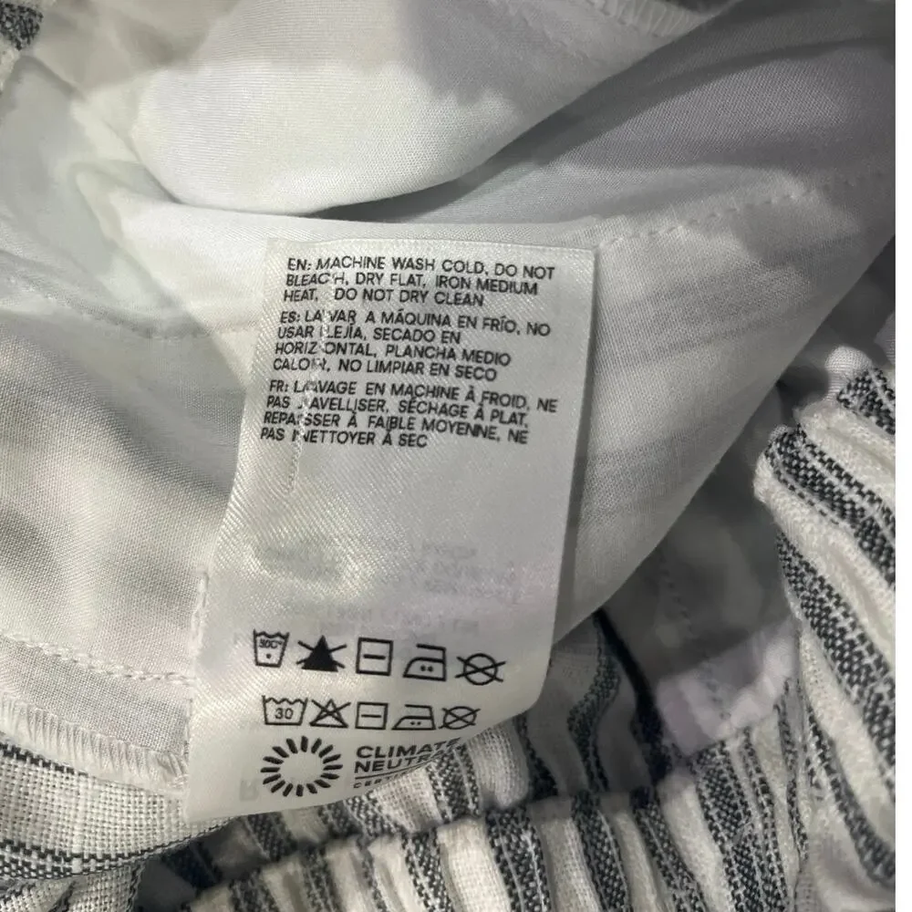 Reformation Fernando Linen Trousers Sz XS